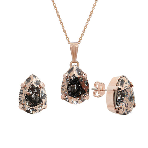 Комплект "Venēra II (Rose Patina)" с кристаллами Swarovski™
